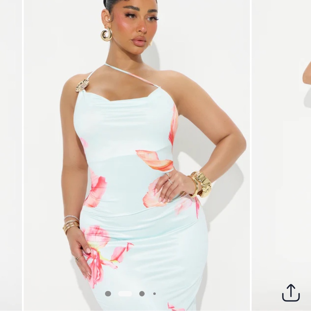Summer Romance Floral Maxi Dress - Blue/Combo